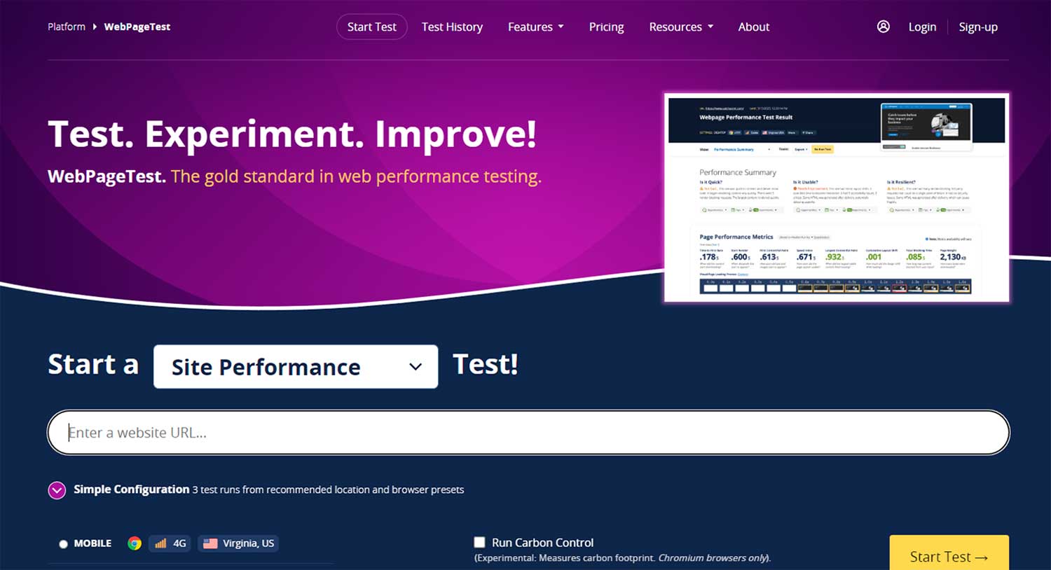 webpagetest